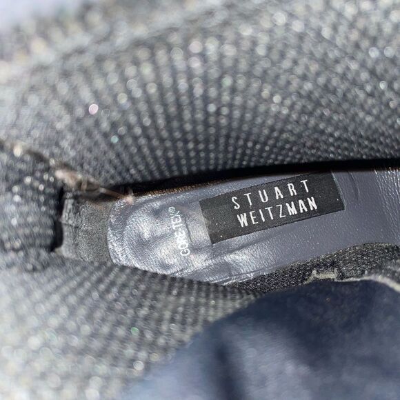 Stuart Weitzman Gor-Tex Chelsea Boots Black 7 - Picture 8 of 8